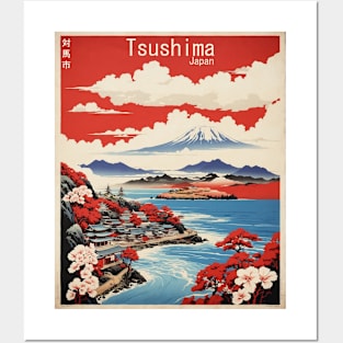 Tsushima Japan Vintage Poster Tourism Posters and Art